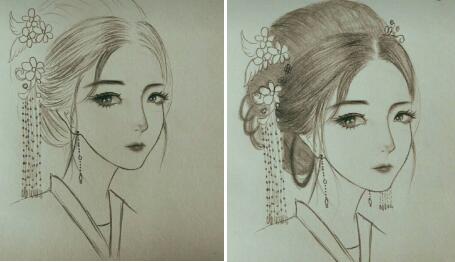 二月二，電力作家坐家“戰(zhàn)疫”新作——觀美姬素描遙寄故鄉(xiāng)九妹