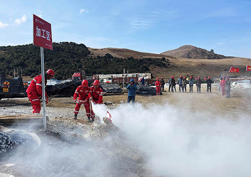 中國(guó)安能第二工程局四川涼山項(xiàng)目部開展防火、防汛、防地質(zhì)災(zāi)害綜合演練