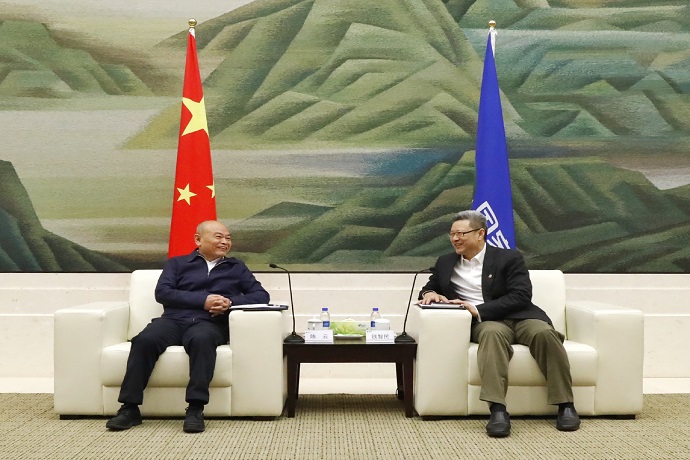 錢(qián)智民會(huì)見(jiàn)中國(guó)中鐵董事長(zhǎng)、黨委書(shū)記陳云