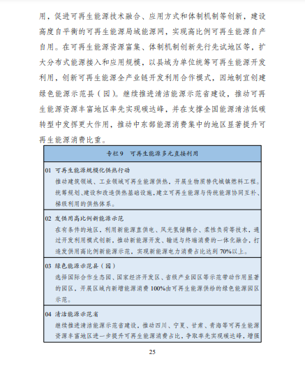 發(fā)改委、能源局等九部委聯(lián)合印發(fā)發(fā)布“十四五”可再生能源規(guī)劃！