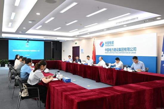 中國電建黨委常委、副總經(jīng)理徐鵬程與漳龍集團(tuán)黨委書記、董事長吳子毅會談