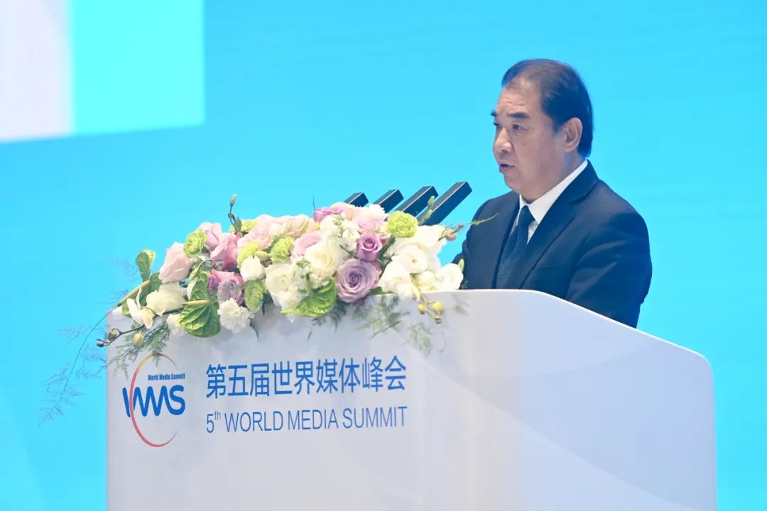 南方電網(wǎng)公司董事長、黨組書記孟振平在第五屆世界媒體峰會上作主旨發(fā)言