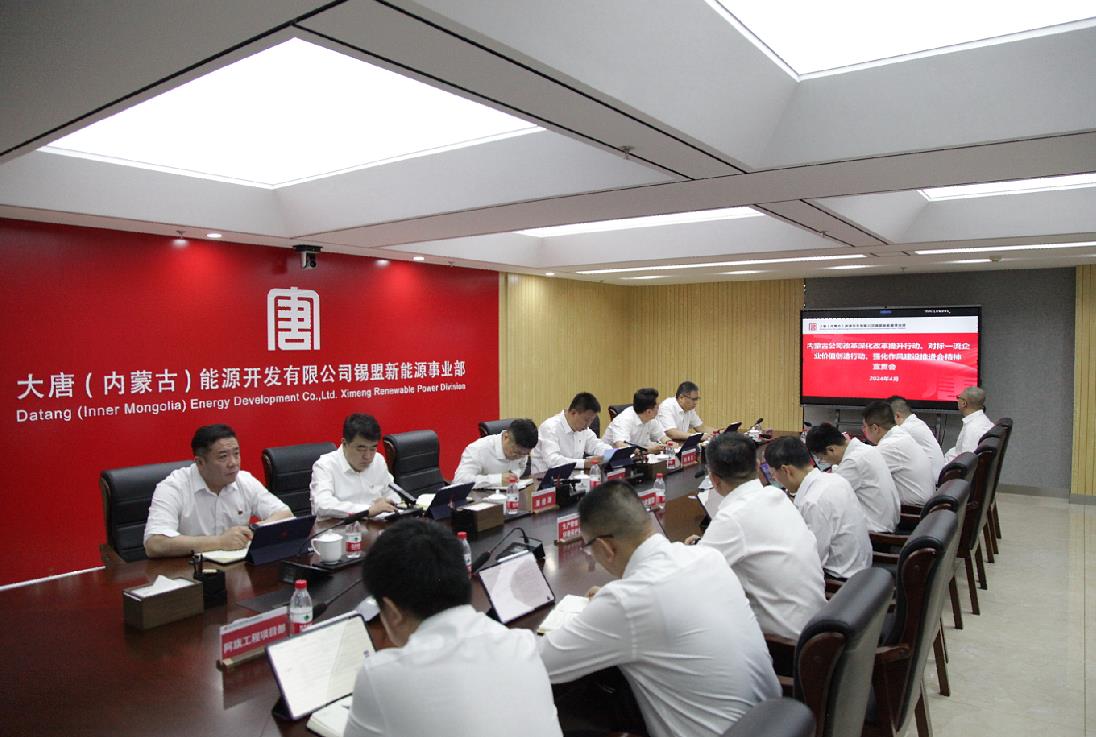大唐錫盟新能源事業(yè)部召開(kāi)內(nèi)蒙古公司改革深化提升行動(dòng)、對(duì)標(biāo)一流企業(yè)價(jià)值創(chuàng)造行動(dòng)、強(qiáng)化作風(fēng)建設(shè)會(huì)議精神宣貫會(huì)