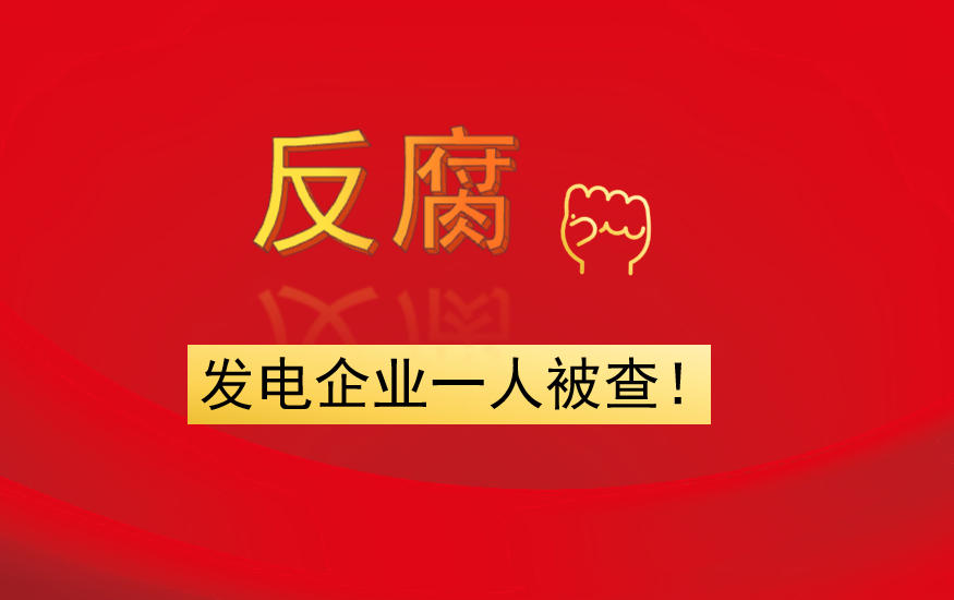 發(fā)電企業(yè)一人被查！